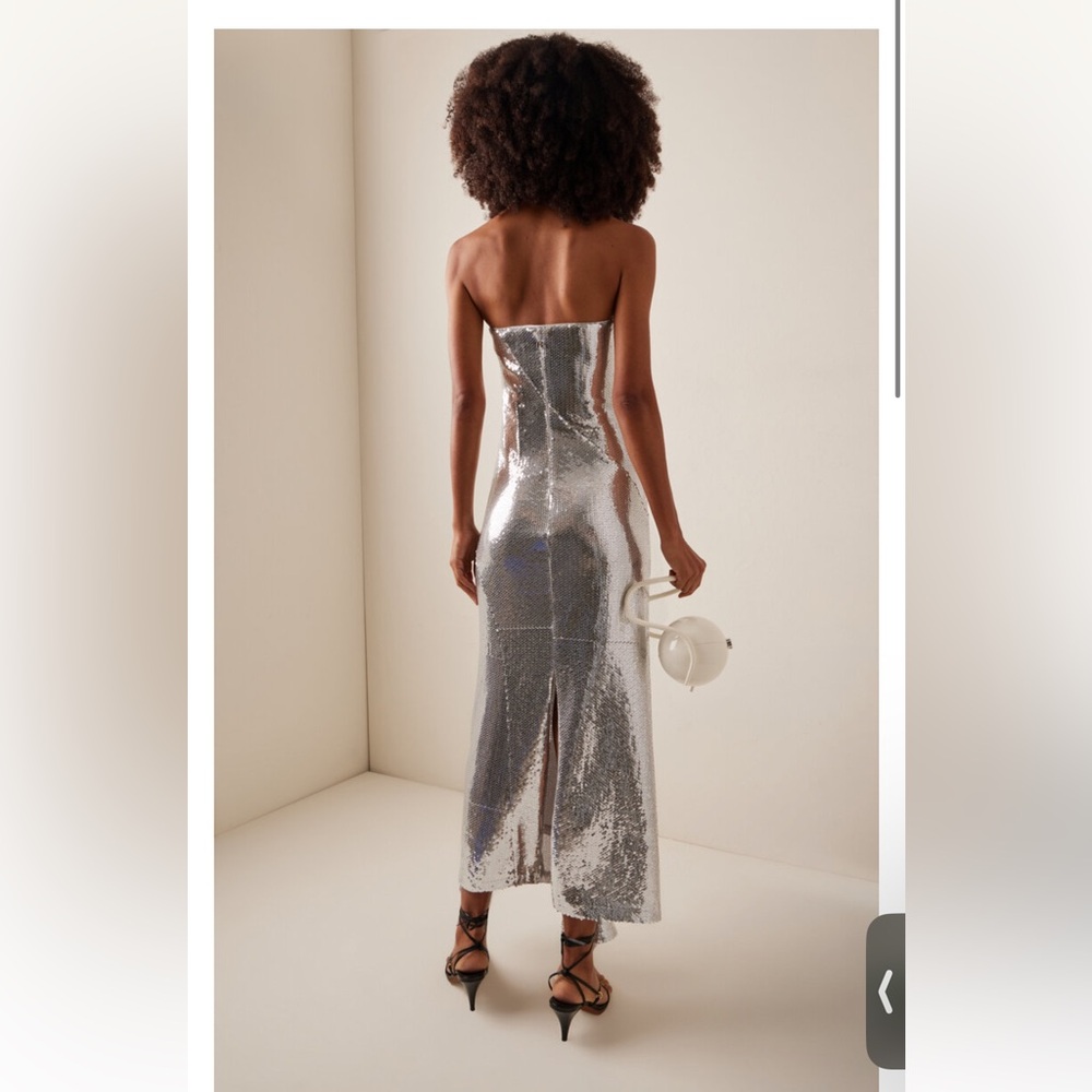 Rotate Ruffled Sequined Midi Dress - Picture 2 of 4